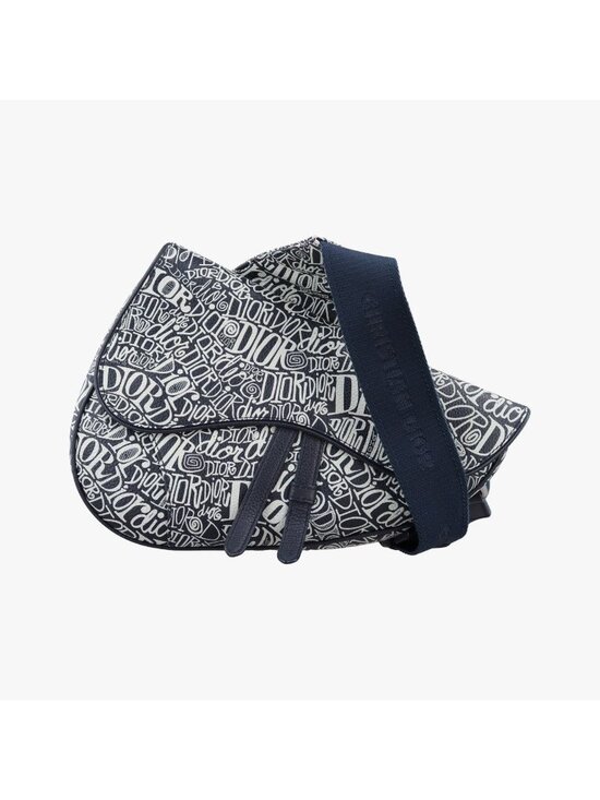 Christian Dior Handbags - Dior Saddle Navy Leather Shoulder Bag